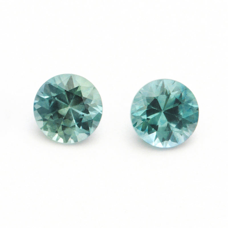 4 to 5.5mm Medium Teal Montana Sapphire Rounds