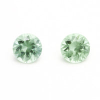 4 to 5.5mm Light Green Montana Sapphire Rounds