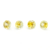 4 to 5.5mm Light Yellow Montana Sapphire Rounds