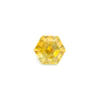 1.37ct Medium Yellow Montana Sapphire Hexagon