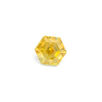 1.37ct Medium Yellow Montana Sapphire Hexagon