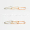 Customizable 3mm Round Three Stone Stackers Ring No. 9873