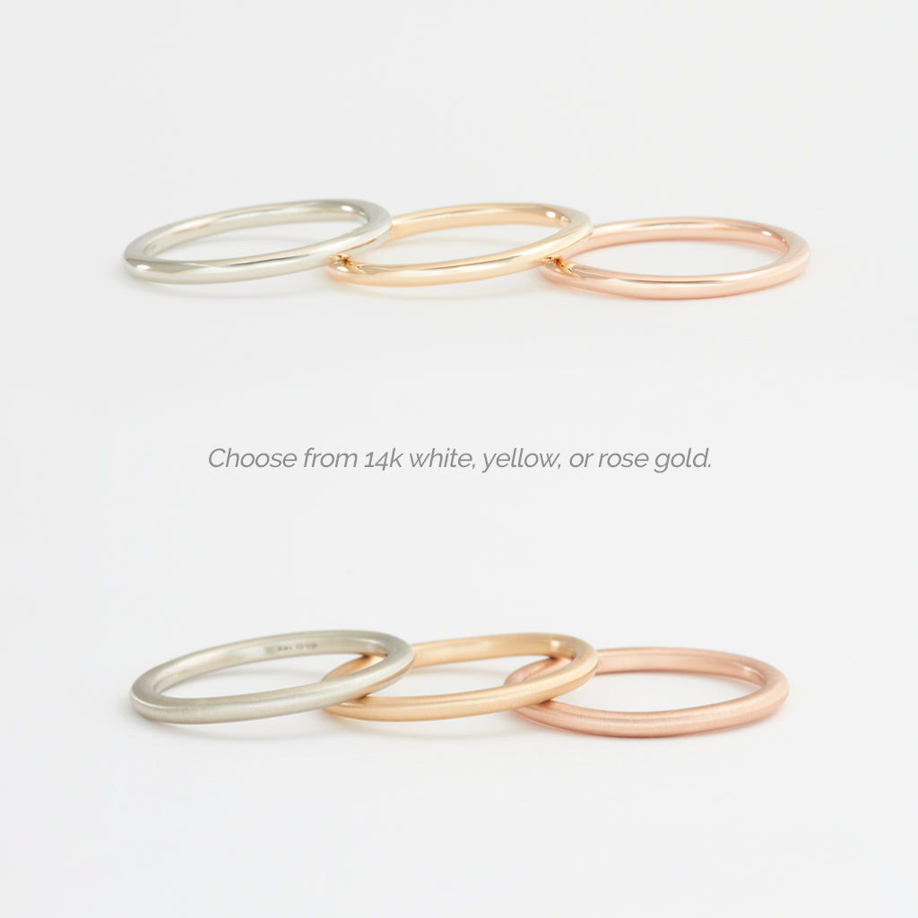Customizable 3mm Round Organics Ring No. 9779