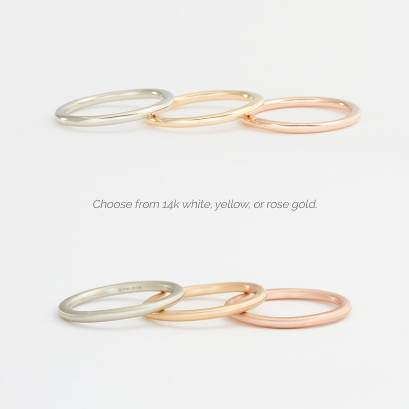 Customizable 3mm Round Organics Ring No. 9779