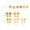4 to 5.5mm Light Yellow Montana Sapphire Rounds