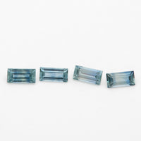 4x2mm Dark Denim Montana Sapphire Baguettes