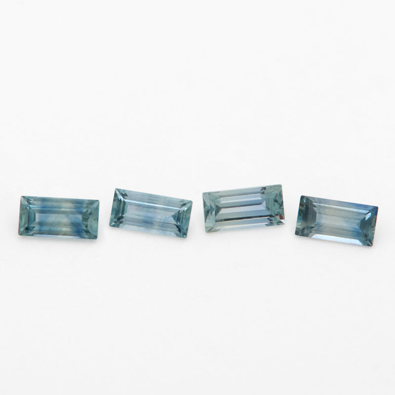 4x2mm Dark Denim Montana Sapphire Baguettes
