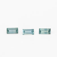 4x2 to 5x2.5mm Dark Teal Montana Sapphire Baguettes