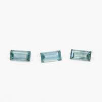 4x2 to 5x2.5mm Dark Teal Montana Sapphire Baguettes