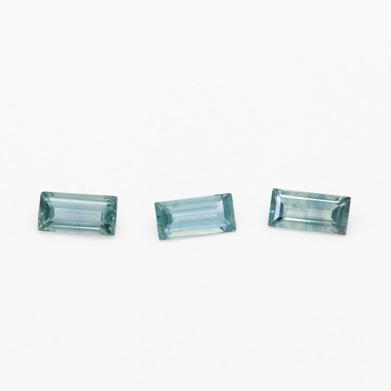 4x2 to 5x2.5mm Dark Teal Montana Sapphire Baguettes