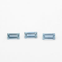 4x2mm Medium Blue Montana Sapphire Baguettes
