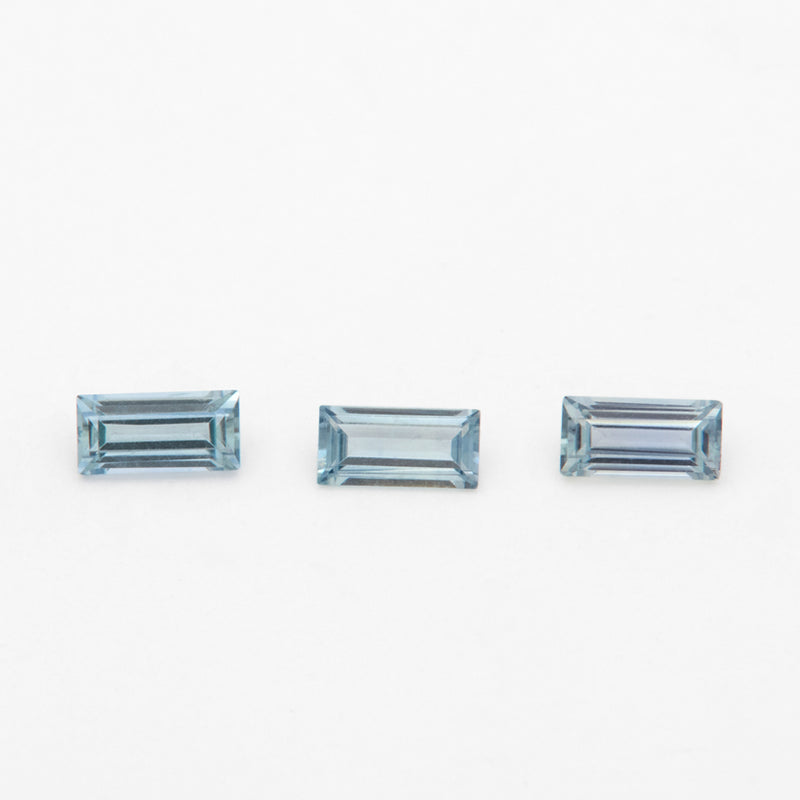 4x2 to 5x2.5mm Medium Denim Montana Sapphire Baguettes
