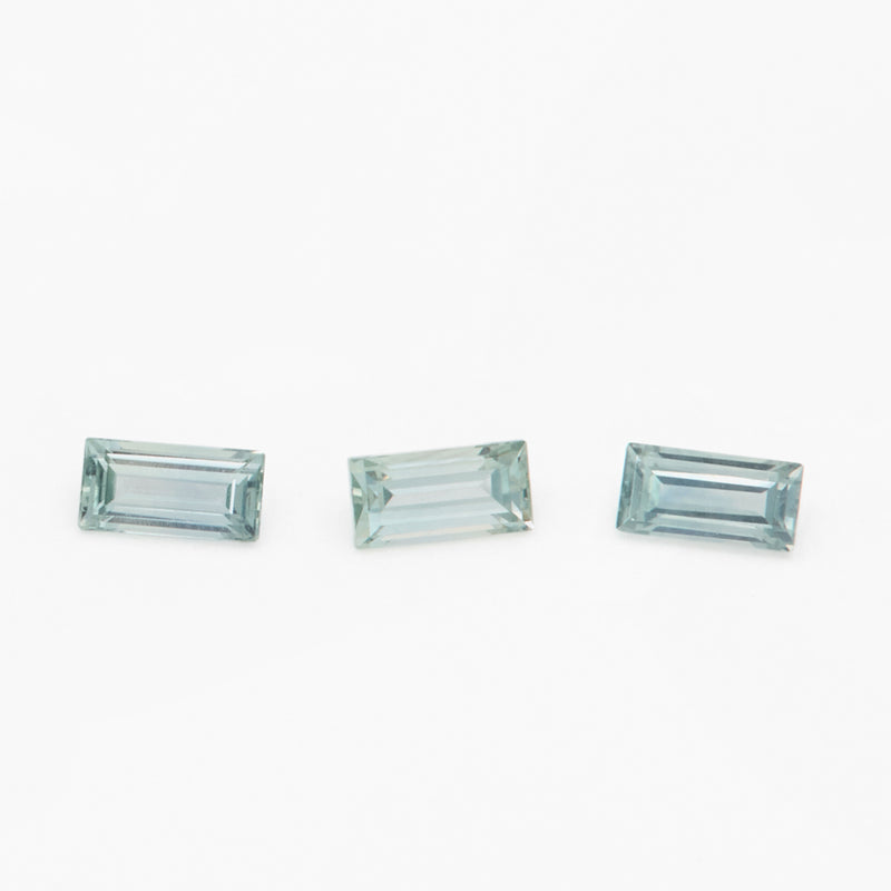 4x2 to 5x2.5mm Medium Teal Montana Sapphire Baguettes
