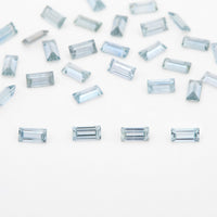 4x2 to 5x2.5mm Light Denim Montana Sapphire Baguettes
