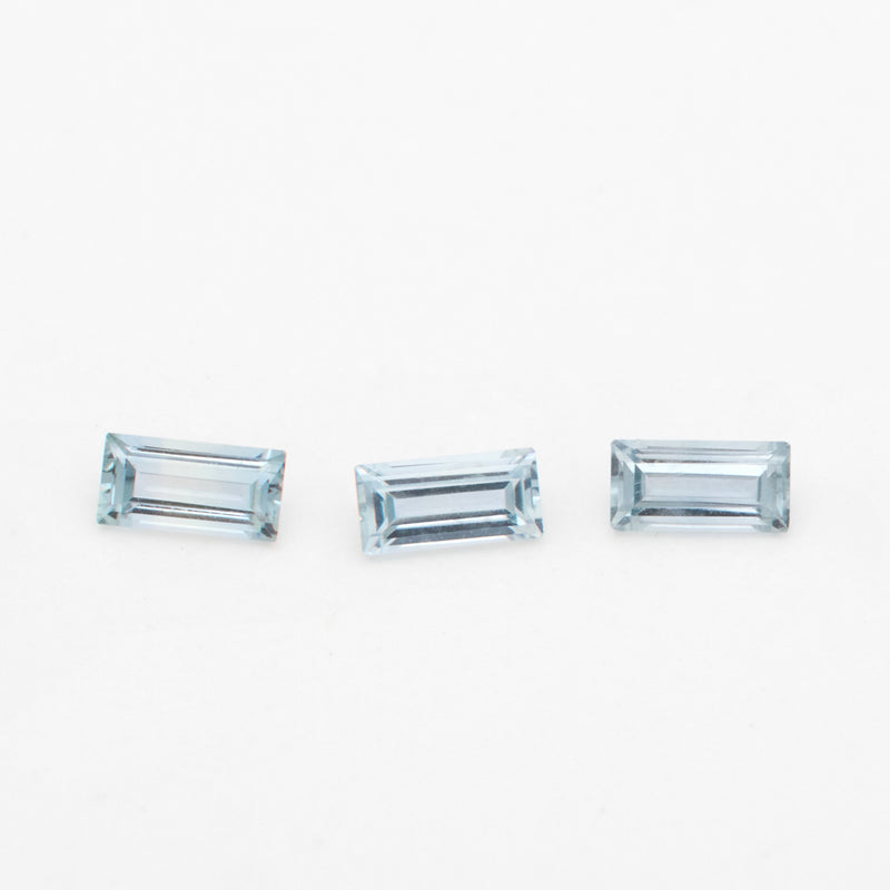 4x2 to 5x2.5mm Light Denim Montana Sapphire Baguettes