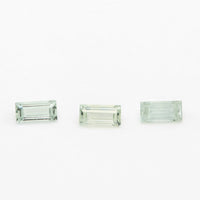 4x2 to 5x2.5mm Light Green Montana Sapphire Baguettes