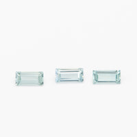 4x2 to 5x2.5mm Light Teal Montana Sapphire Baguettes