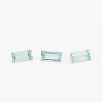 4x2 to 5x2.5mm Light Teal Montana Sapphire Baguettes