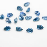 3x2 to 4x2.5mm Dark Blue Montana Sapphire Pears
