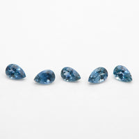 3x2 to 4x2.5mm Dark Blue Montana Sapphire Pears