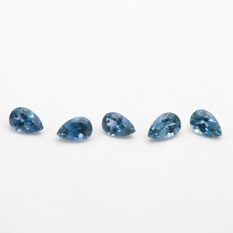 3x2 to 4x2.5mm Dark Blue Montana Sapphire Pears