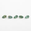 3x2mm Dark Green Montana Sapphire Pears