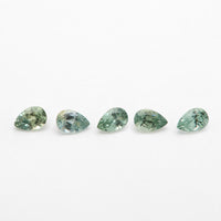 3x2mm Dark Green Montana Sapphire Pears