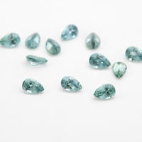 3x2mm Dark Teal Montana Sapphire Pears