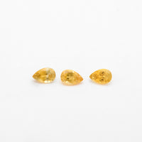 3x2mm Dark Yellow Montana Sapphire Pears