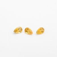 3x2mm Dark Yellow Montana Sapphire Pears