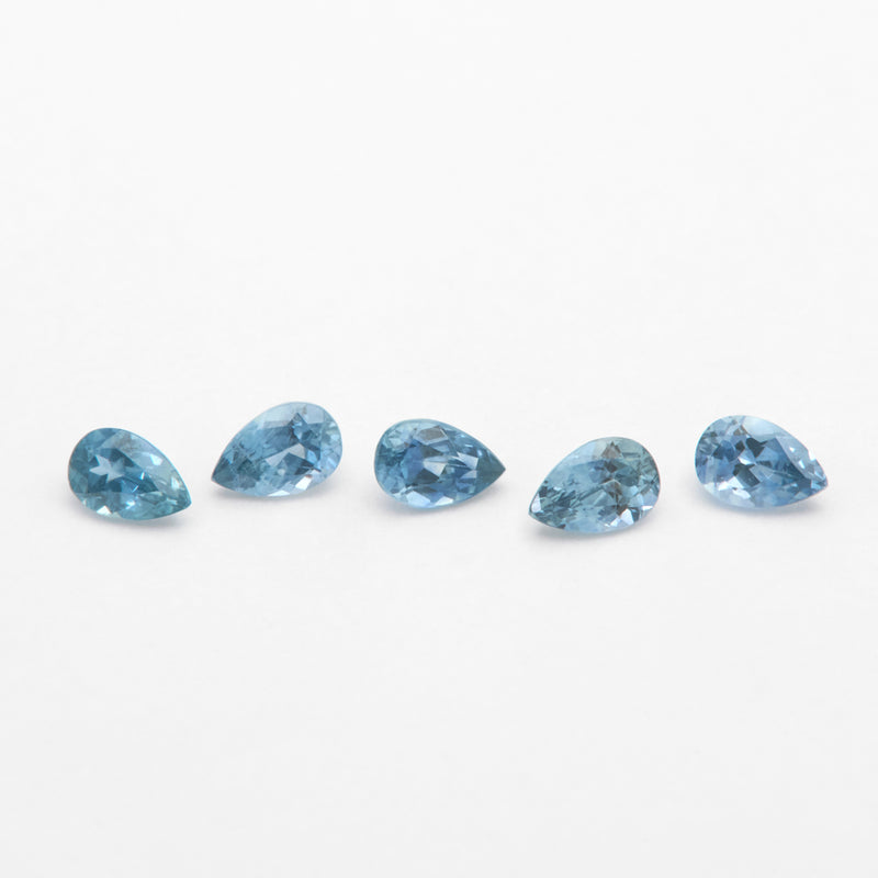 3x2 to 4x2.5mm Medium Blue Montana Sapphire Pears