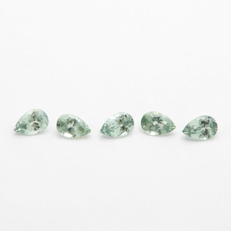 3x2 to 4x2.5mm Medium Green Montana Sapphire Pears
