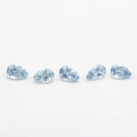 3x2 to 4x2.5mm Light Blue Montana Sapphire Pears