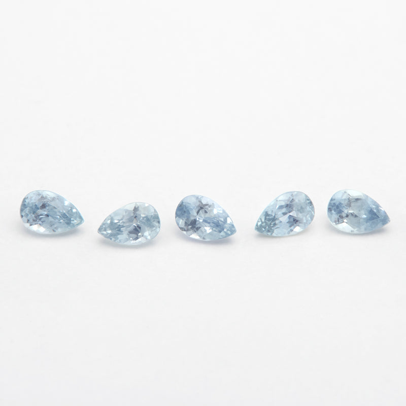 3x2 to 4x2.5mm Light Blue Montana Sapphire Pears