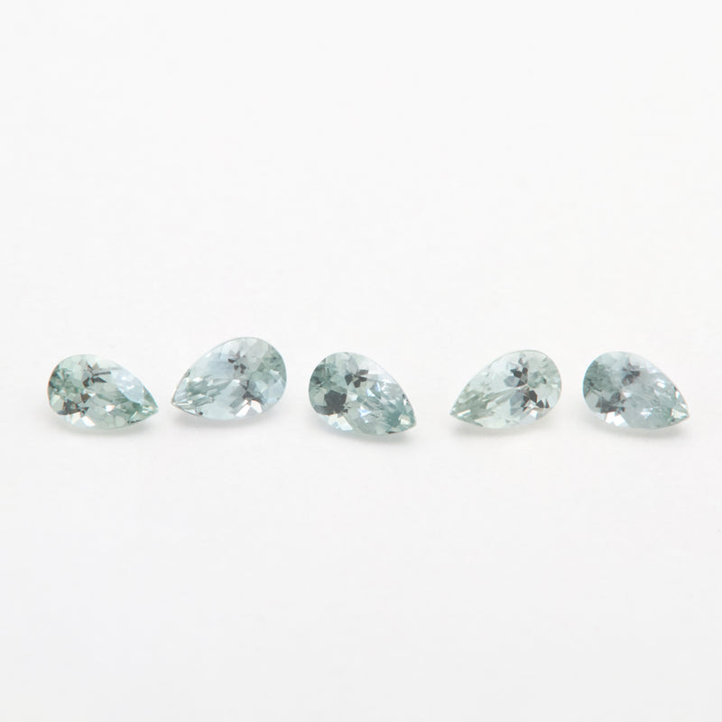 3x2 to 4x2.5mm Light Teal Montana Sapphire Pears