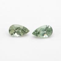 5x3 to 6x4mm Medium Green Montana Sapphire Pears
