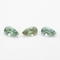 5x3 to 6x4mm Medium Green Montana Sapphire Pears
