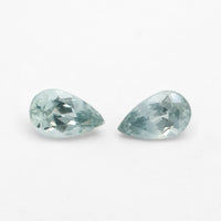 5x3 to 6x4mm Light Teal Montana Sapphire Pears