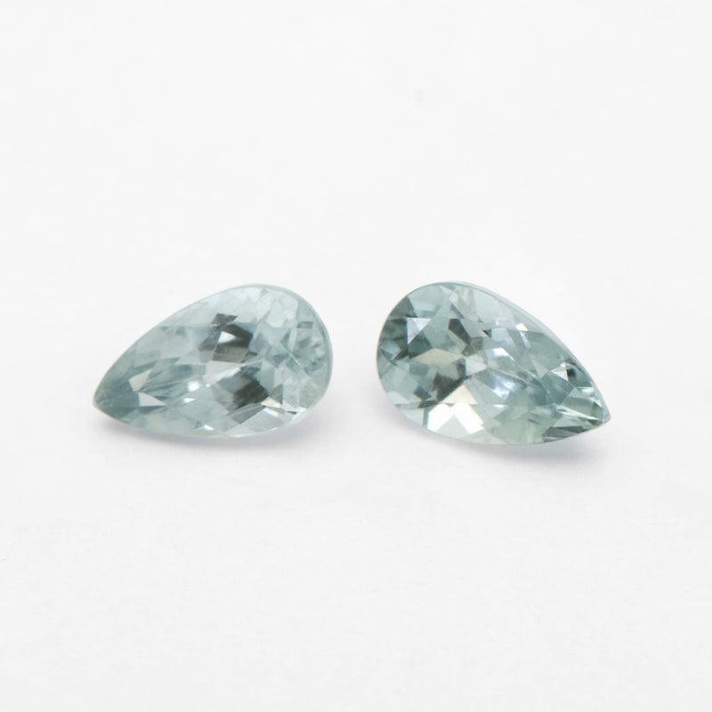 5x3 to 6x4mm Light Teal Montana Sapphire Pears