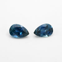 5x3 to 6x4mm Dark Blue Montana Sapphire Pears