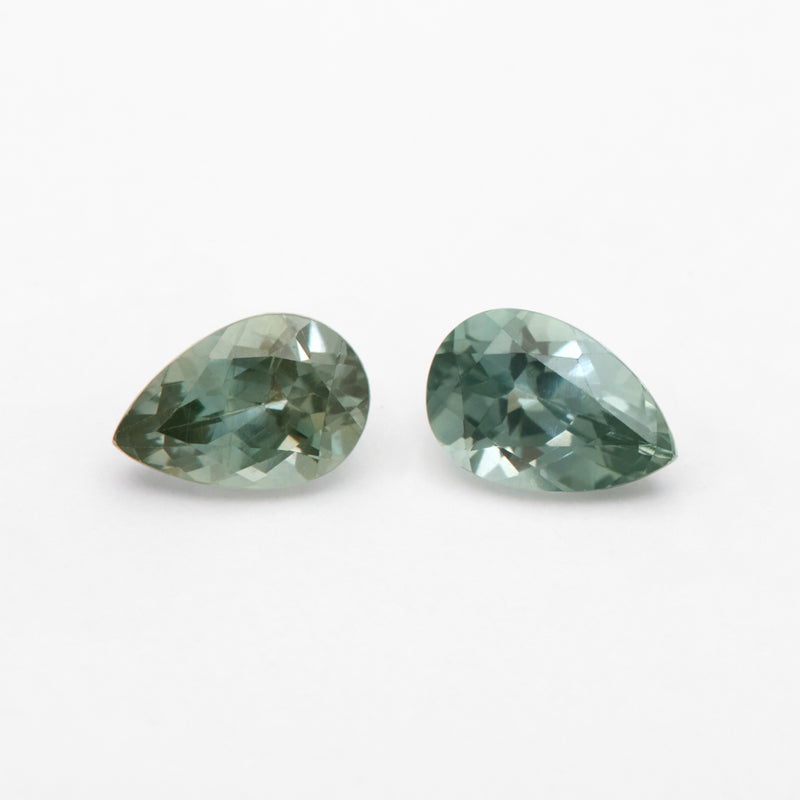 5x3 to 6x4mm Dark Green Montana Sapphire Pears