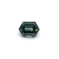 1.20ct Steel Grey Montana Sapphire Hexagon