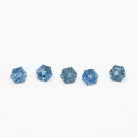 3 to 3.5mm Dark Blue Montana Sapphire Hexagons