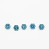 3 to 3.5mm Dark Denim Montana Sapphire Hexagons