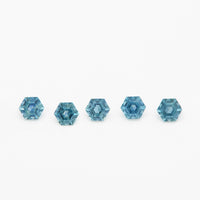 3 to 3.5mm Dark Denim Montana Sapphire Hexagons