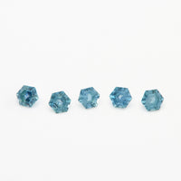 3 to 3.5mm Dark Denim Montana Sapphire Hexagons