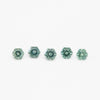 3 to 3.5mm Dark Green Montana Sapphire Hexagons