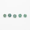 3 to 3.5mm Dark Green Montana Sapphire Hexagons