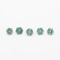 3 to 3.5mm Dark Green Montana Sapphire Hexagons