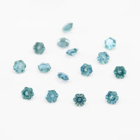 3 to 3.5mm Dark Teal Montana Sapphire Hexagons